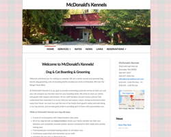 McDonalds Kennels by HawkFeather Web Design