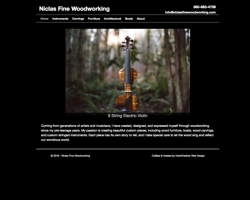 Niclas Fine Woodworking by HawkFeather Web Designb